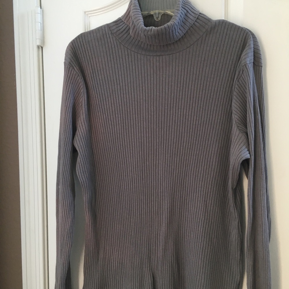 FINAL MARKDOWN LADIES Paris blue ribbed top 3xl